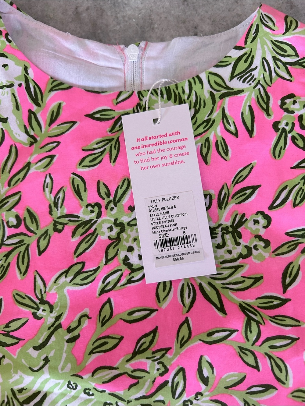 Lilly Pulitzer Matching Mother & Daughter Set Rousseau Pink Mane Sizes 6 - Picture 8 of 16